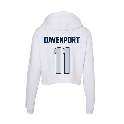 Samford - NCAA Men's Basketball : Cooper Davenport - Women's Crop Fleece Hoodie-1
