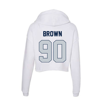 Samford - NCAA Football : Danny Brown - Women's Crop Fleece Hooded Sweatshirt-1
