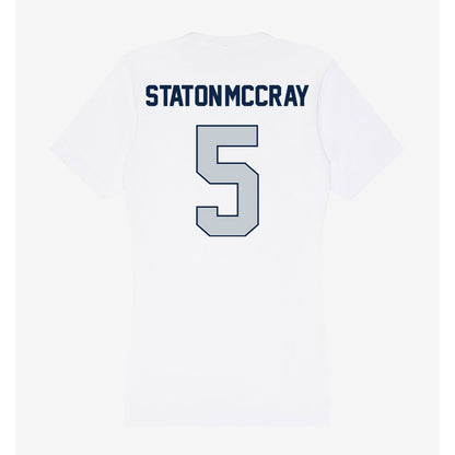 Samford - NCAA Men's Basketball : AJ Staton-McCray - Women's V-Neck T-Shirt-1