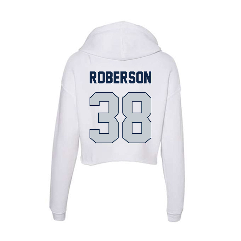 Samford - NCAA Football : Michael Roberson - Women's Crop Fleece Hoodie-1