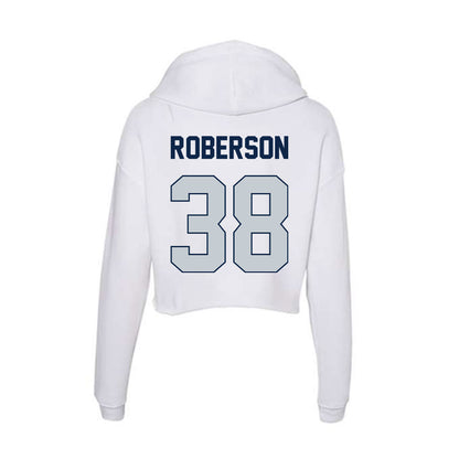 Samford - NCAA Football : Michael Roberson - Women's Crop Fleece Hoodie-1
