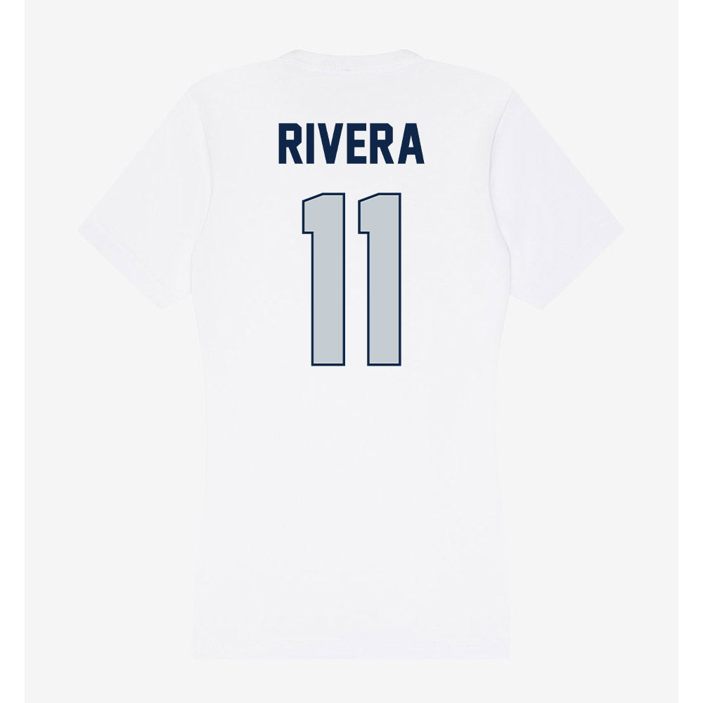 Samford - NCAA Women's Basketball : Briana Rivera - Women's V-Neck T-Shirt-1