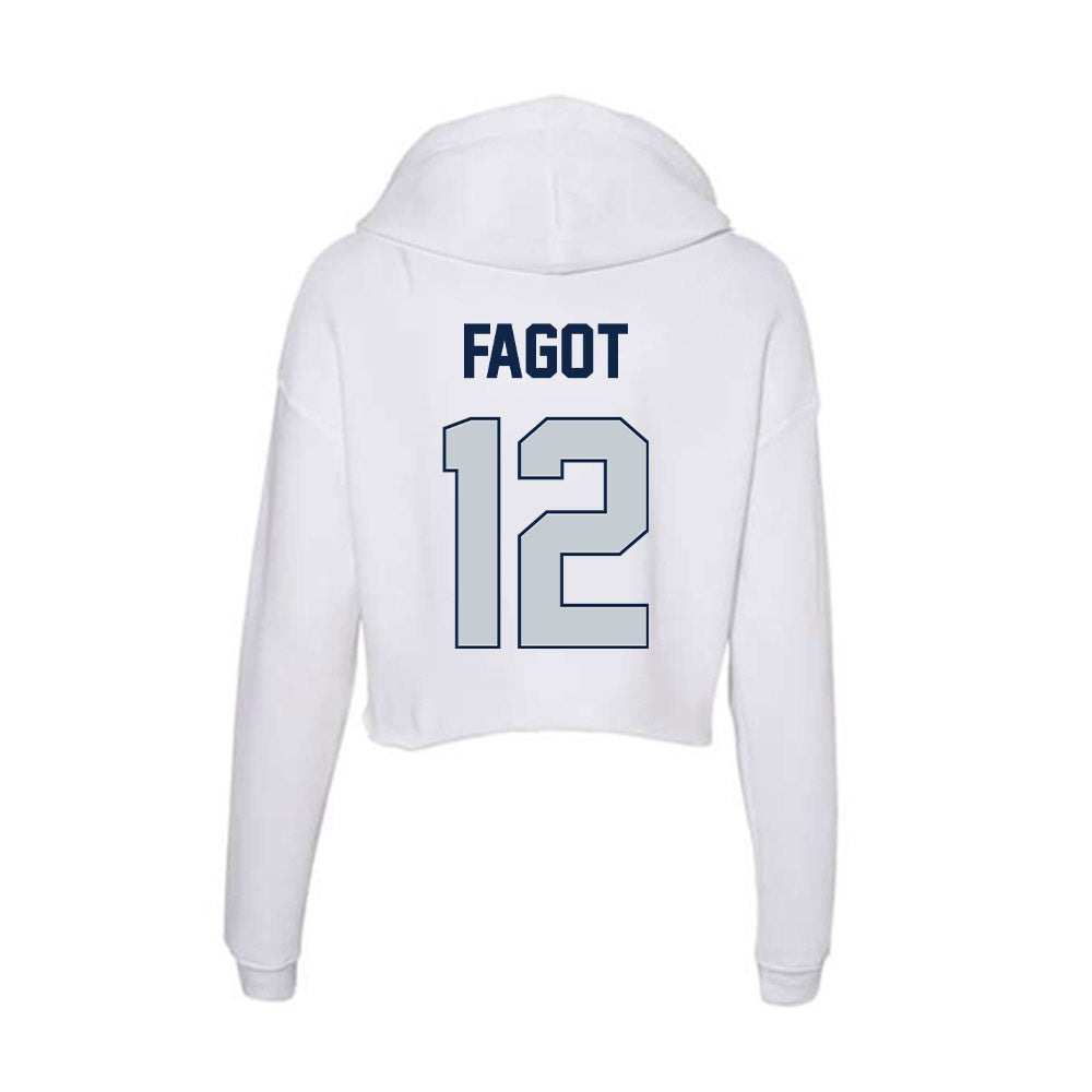Samford - NCAA Baseball : Christopher Fagot - Women's Crop Fleece Hoodie-1