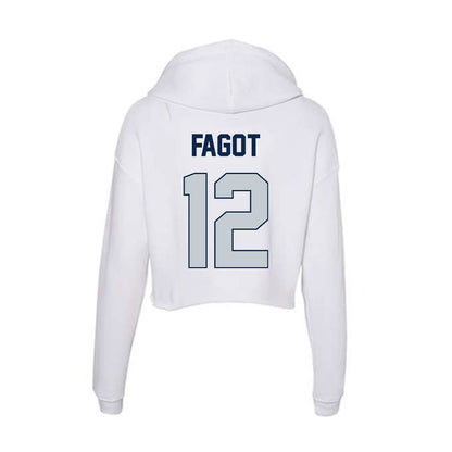 Samford - NCAA Baseball : Christopher Fagot - Women's Crop Fleece Hoodie-1