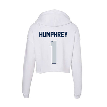 Samford - NCAA Men's Basketball : DaJion Humphrey - Women's Crop Fleece Hoodie-1