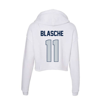 Samford - NCAA Baseball : Mason Blasche - Women's Crop Fleece Hoodie-1