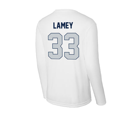 Samford - NCAA Men's Basketball : Zach Lamey - Activewear Long Sleeve T-Shirt-1