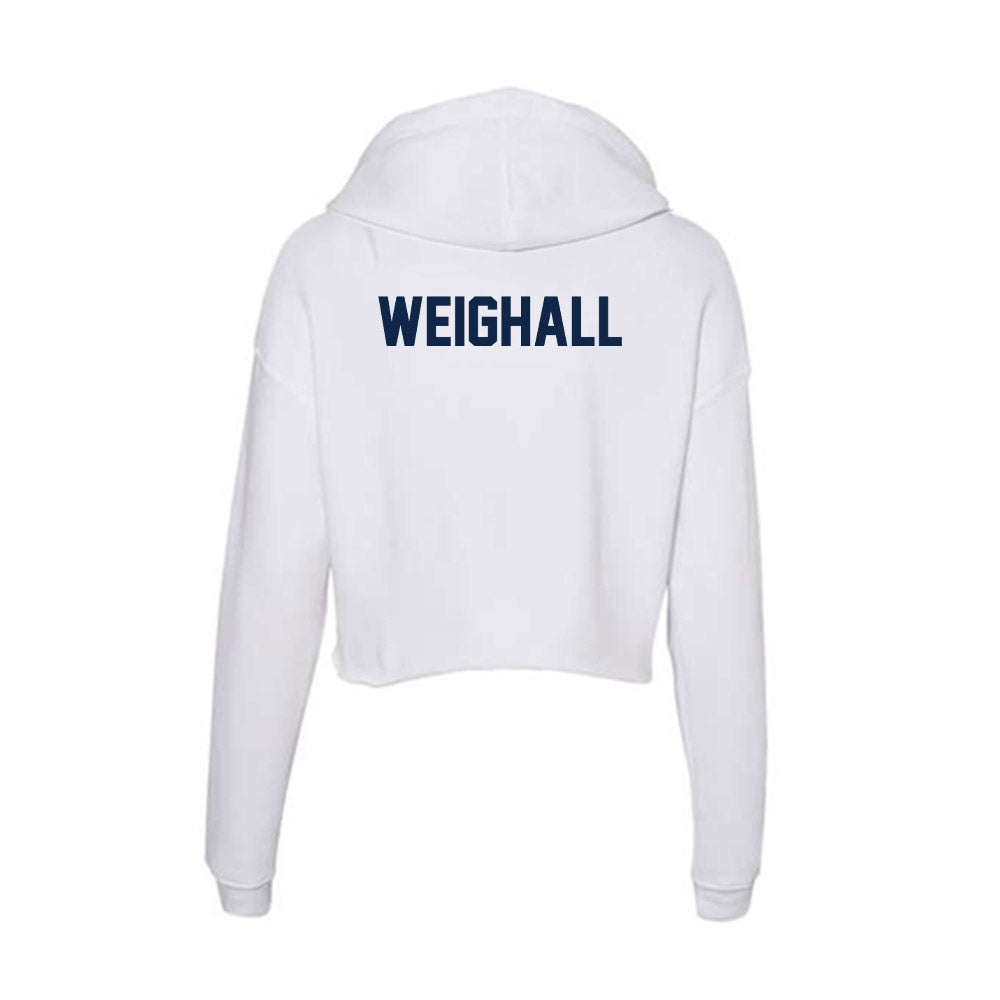 Samford - NCAA Men's Track & Field : Grant Weighall - Women's Crop Fleece Hoodie-1