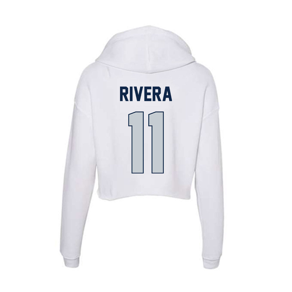 Samford - NCAA Women's Basketball : Briana Rivera - Women's Crop Fleece Hoodie-1