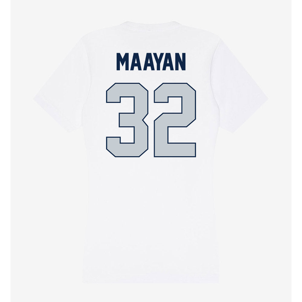 Samford - NCAA Women's Basketball : Yael Maayan - Women's V-Neck T-Shirt-1