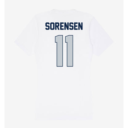 Samford - NCAA Women's Volleyball : Emma Sorensen - Women's V-Neck T-Shirt-1