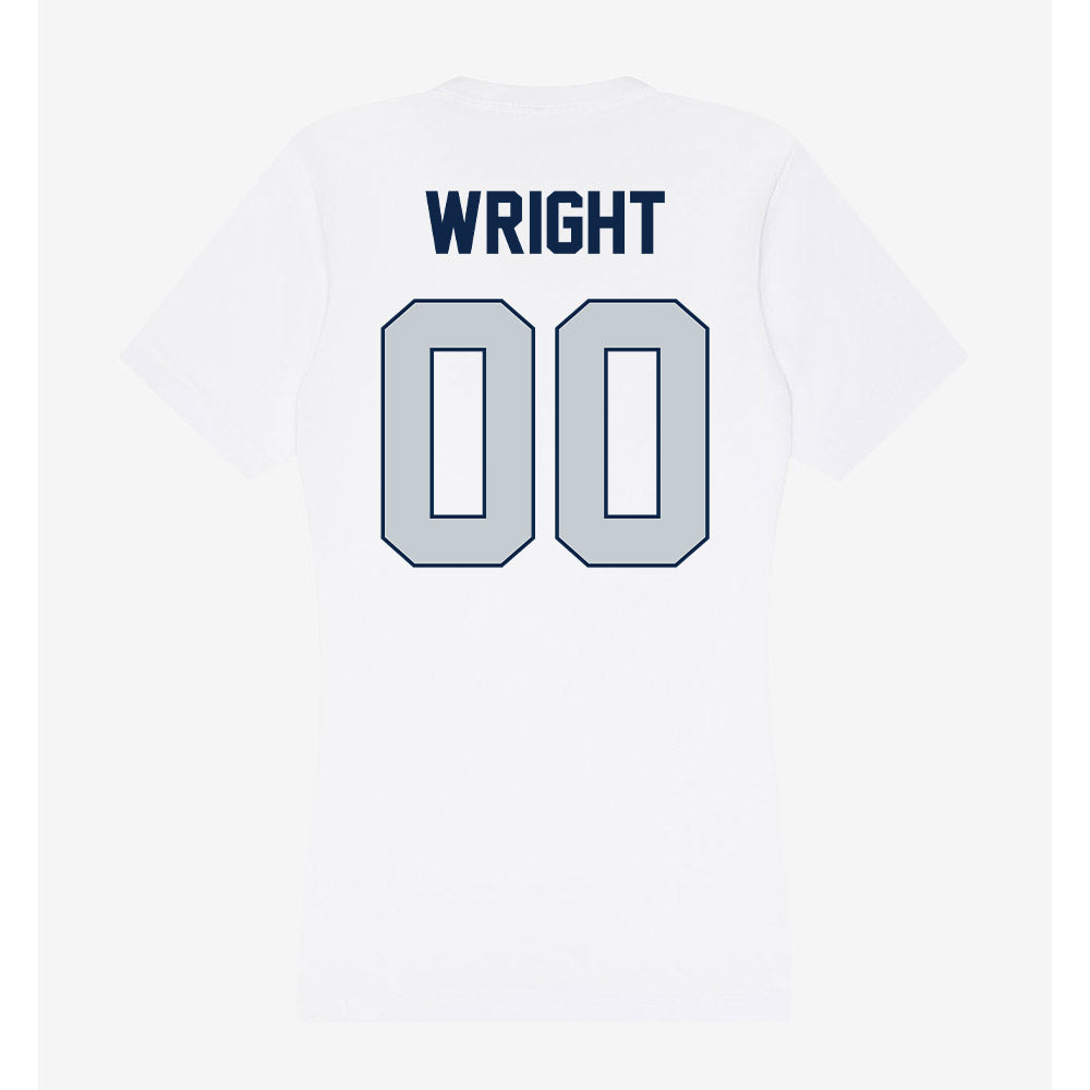 Samford - NCAA Women's Soccer : Abby Wright - Women's V-Neck T-Shirt-1
