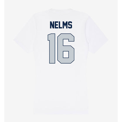 Samford - NCAA Baseball : Easton Nelms - Women's V-Neck T-Shirt-1