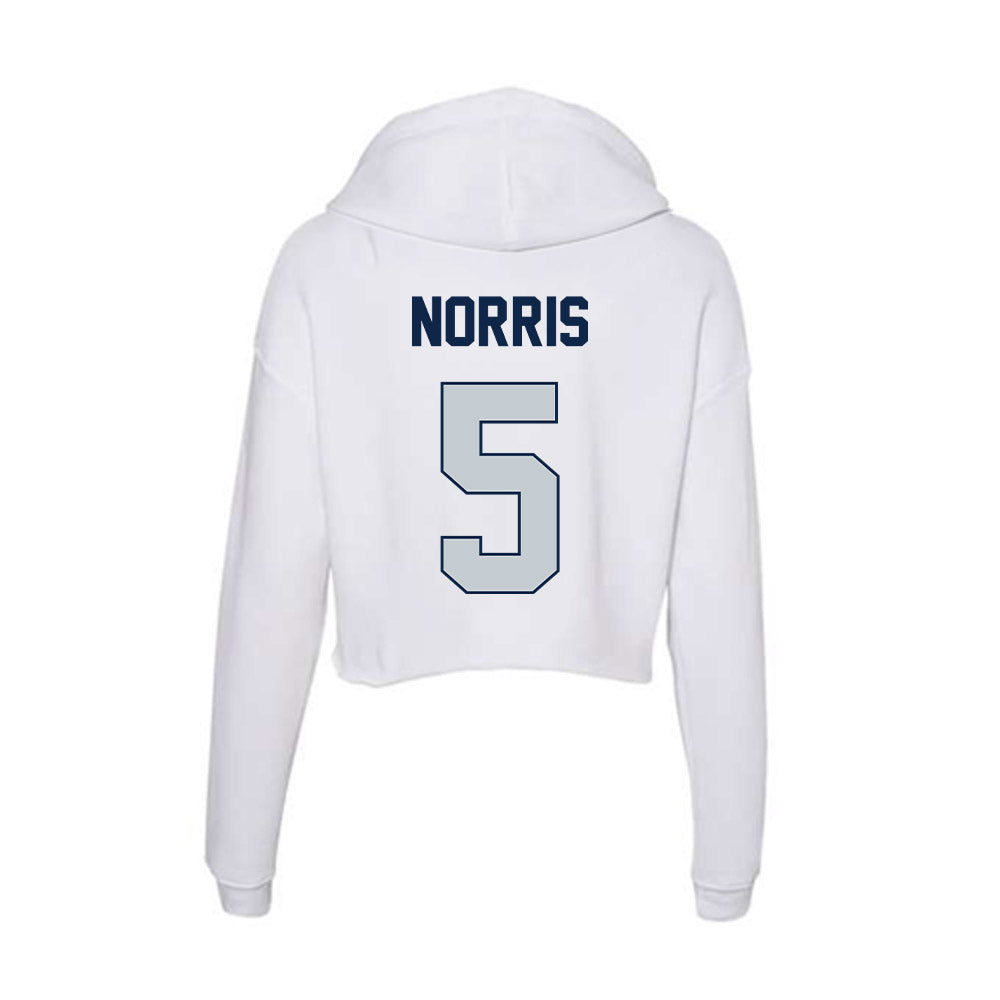 Samford - NCAA Men's Basketball : Cade Norris - Women's Crop Fleece Hoodie-1