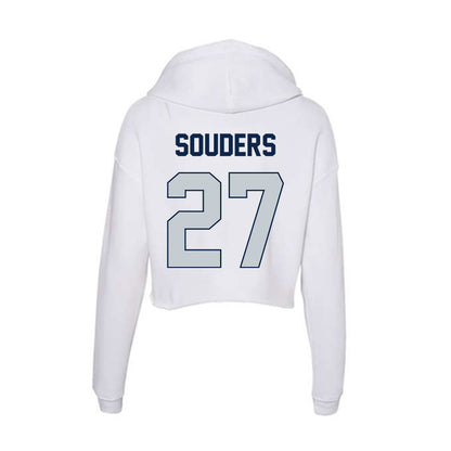 Samford - NCAA Baseball : Jake Souders - Women's Crop Fleece Hoodie-1