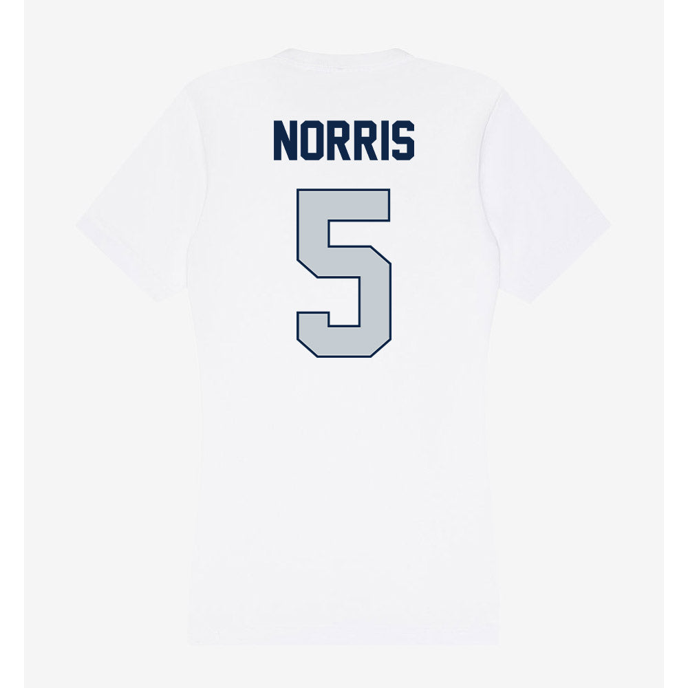 Samford - NCAA Men's Basketball : Cade Norris - Women's V-Neck T-Shirt-1