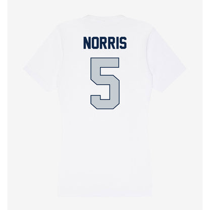 Samford - NCAA Men's Basketball : Cade Norris - Women's V-Neck T-Shirt-1