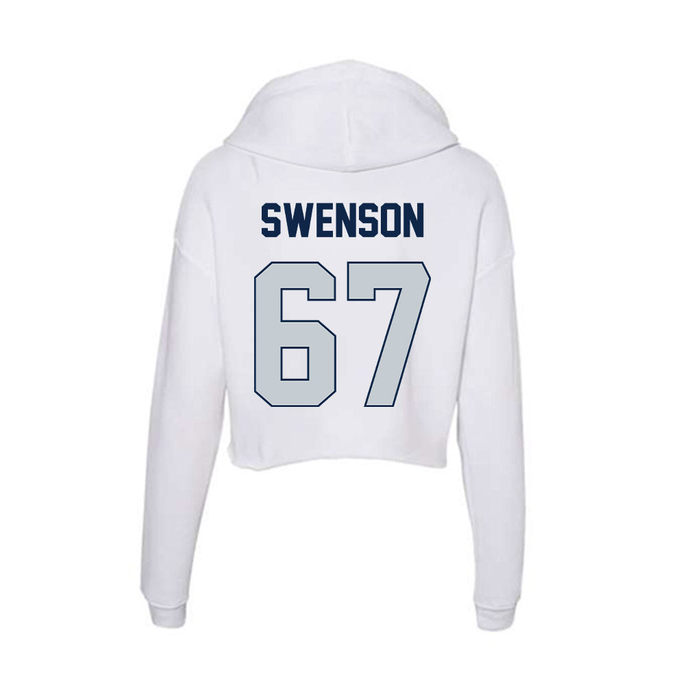 Samford - NCAA Football : Thayne Swenson - Women's Crop Fleece Hooded Sweatshirt-1