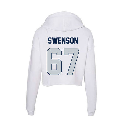 Samford - NCAA Football : Thayne Swenson - Women's Crop Fleece Hooded Sweatshirt-1