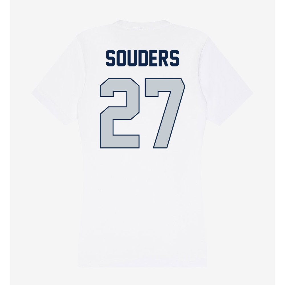 Samford - NCAA Baseball : Jake Souders - Women's V-Neck T-Shirt-1