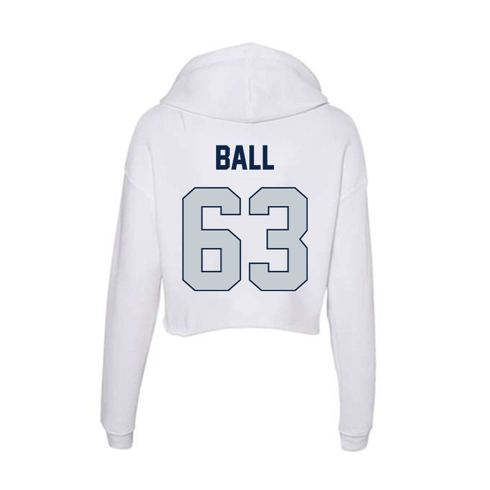 Samford - NCAA Football : Beau Ball - Women's Crop Fleece Hooded Sweatshirt-1