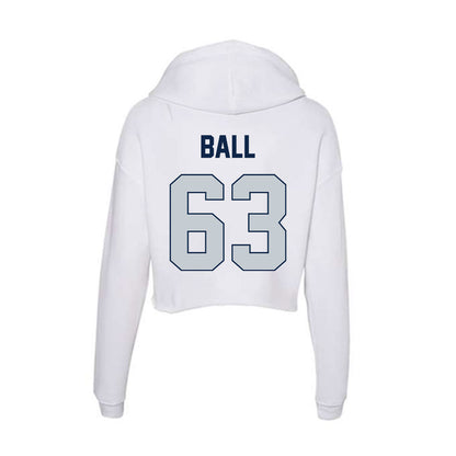 Samford - NCAA Football : Beau Ball - Women's Crop Fleece Hooded Sweatshirt-1