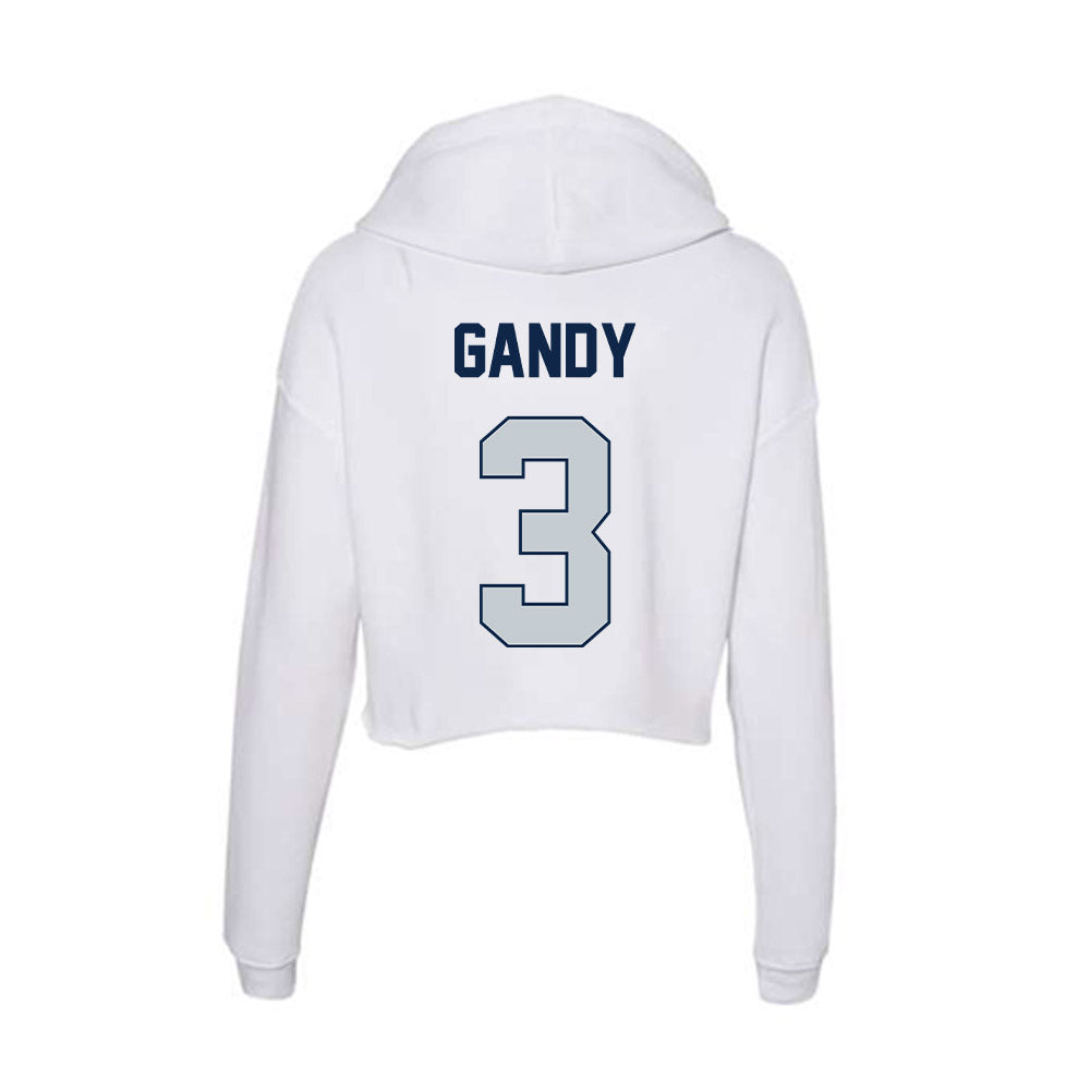 Samford - NCAA Baseball : Gus Gandy - Women's Crop Fleece Hoodie-1