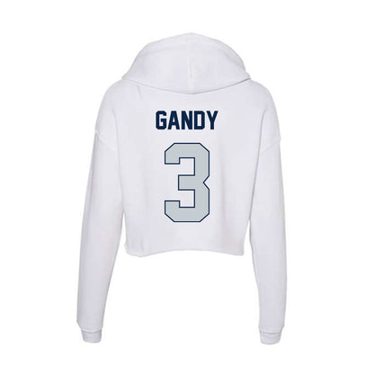 Samford - NCAA Baseball : Gus Gandy - Women's Crop Fleece Hoodie-1