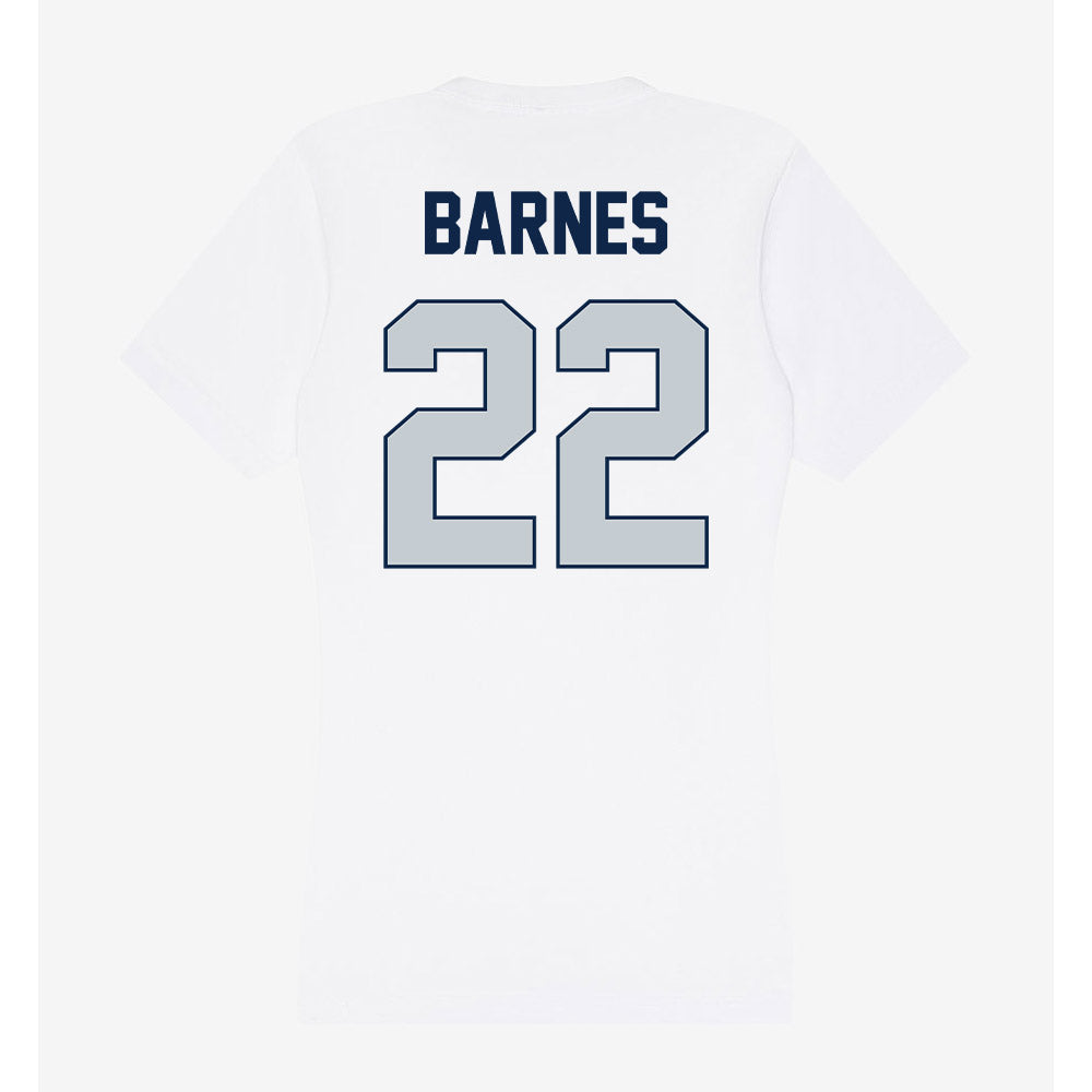 Samford - NCAA Women's Basketball : Natalie Barnes - Women's V-Neck T-Shirt-1