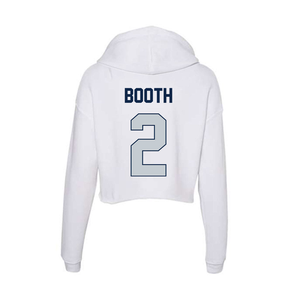 Samford - NCAA Men's Basketball : Jadin Booth - Women's Crop Fleece Hoodie-1