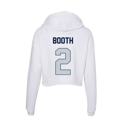 Samford - NCAA Men's Basketball : Jadin Booth - Women's Crop Fleece Hoodie-1