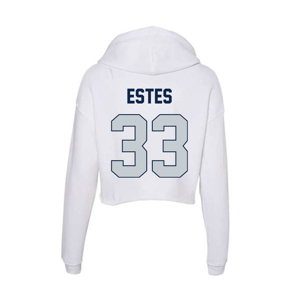 Samford - NCAA Football : Lawson Estes - Women's Crop Fleece Hooded Sweatshirt-1