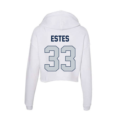 Samford - NCAA Football : Lawson Estes - Women's Crop Fleece Hooded Sweatshirt-1