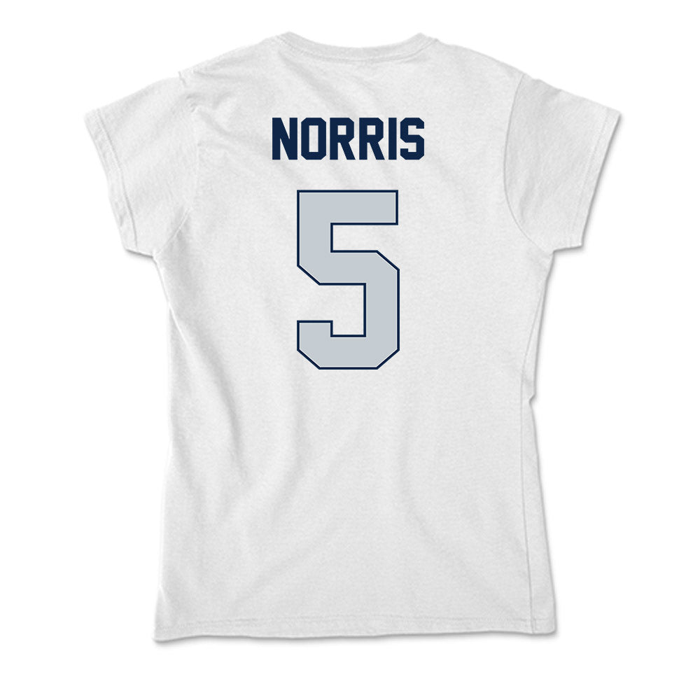 Samford - NCAA Men's Basketball : Cade Norris - Soft Style Women’s T-Shirt-1