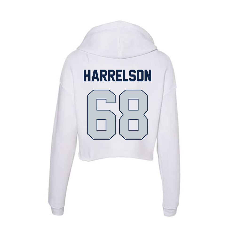 Samford - NCAA Football : Asher Harrelson - Women's Crop Fleece Hoodie-1