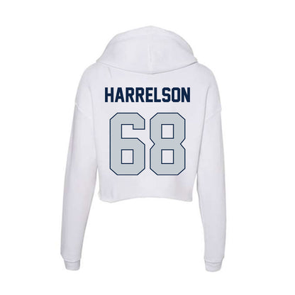 Samford - NCAA Football : Asher Harrelson - Women's Crop Fleece Hoodie-1