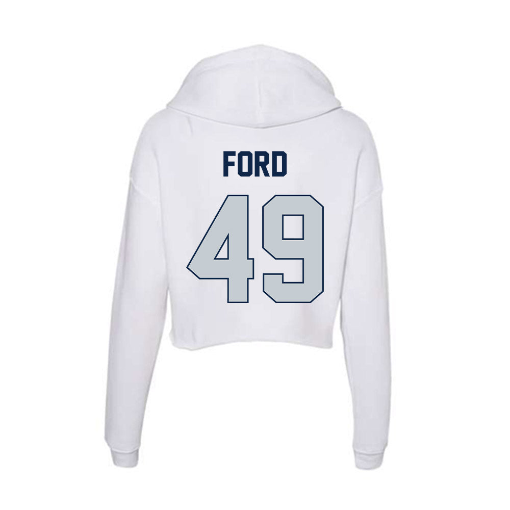 Samford - NCAA Football : Grayson Ford - Women's Crop Fleece Hoodie-1