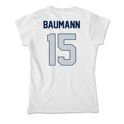 Samford - NCAA Women's Soccer : Ava Baumann - Soft Style Women’s T-Shirt-1