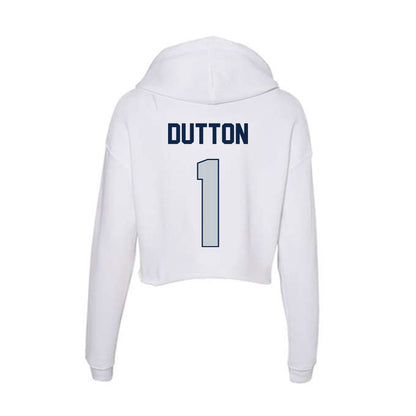 Samford - NCAA Baseball : Pierce Dutton - Women's Crop Fleece Hoodie-1