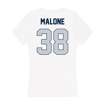 Samford - NCAA Baseball : John Malone - Women's V-Neck T-Shirt-1
