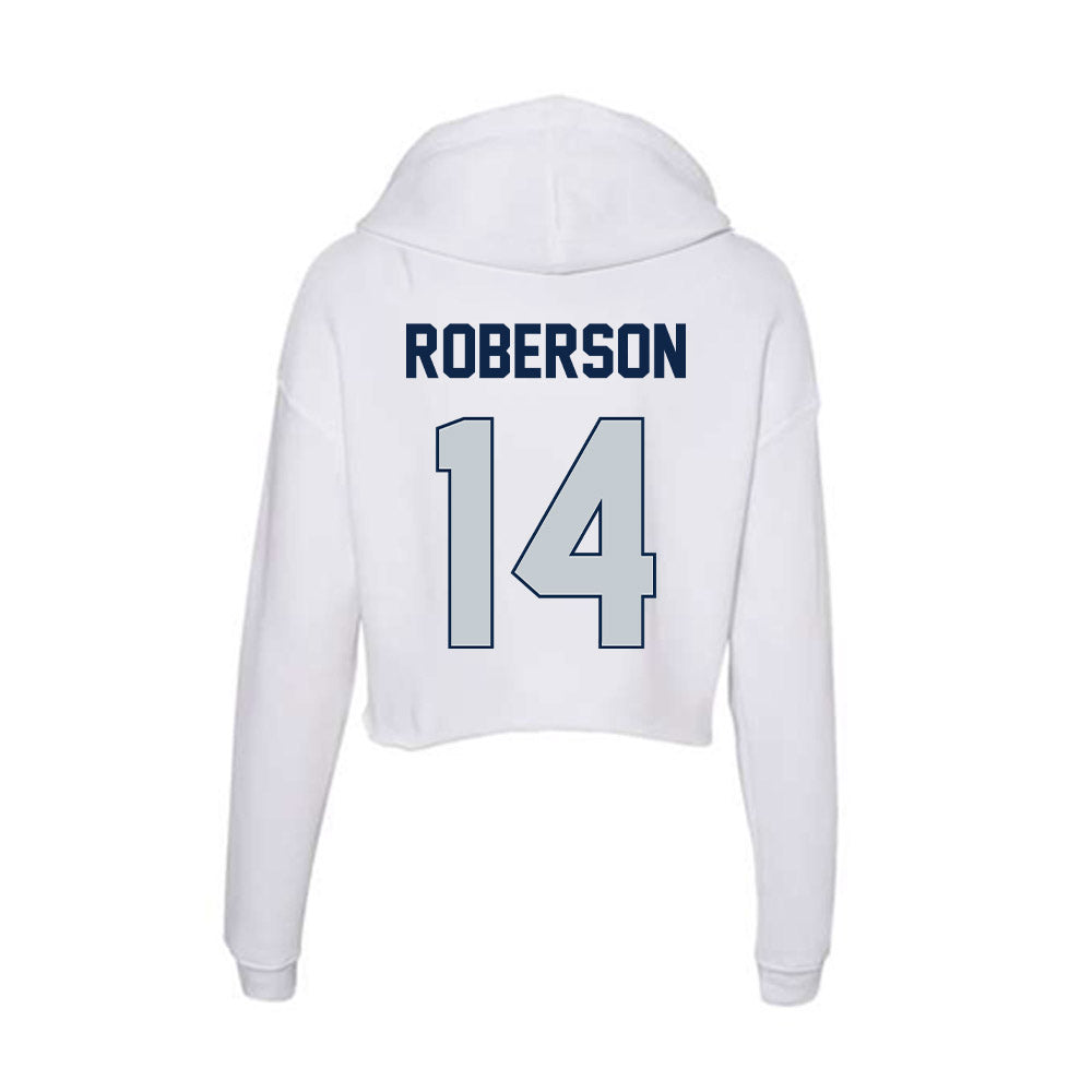 Samford - NCAA Women's Basketball : Makayla Roberson - Women's Crop Fleece Hooded Sweatshirt-1
