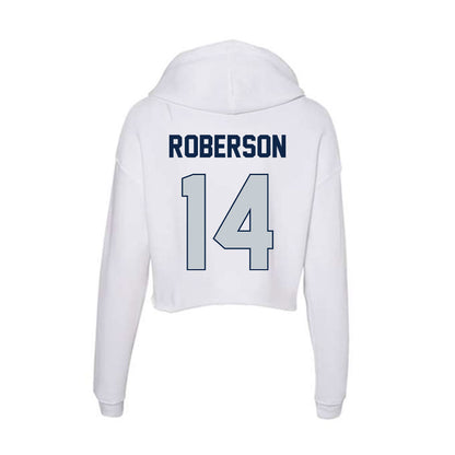 Samford - NCAA Women's Basketball : Makayla Roberson - Women's Crop Fleece Hooded Sweatshirt-1