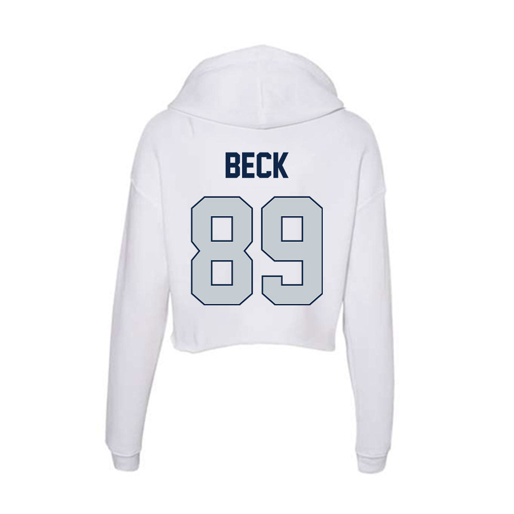 Samford - NCAA Football : Landon Beck - Women's Crop Fleece Hoodie-1