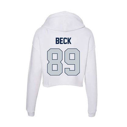 Samford - NCAA Football : Landon Beck - Women's Crop Fleece Hoodie-1