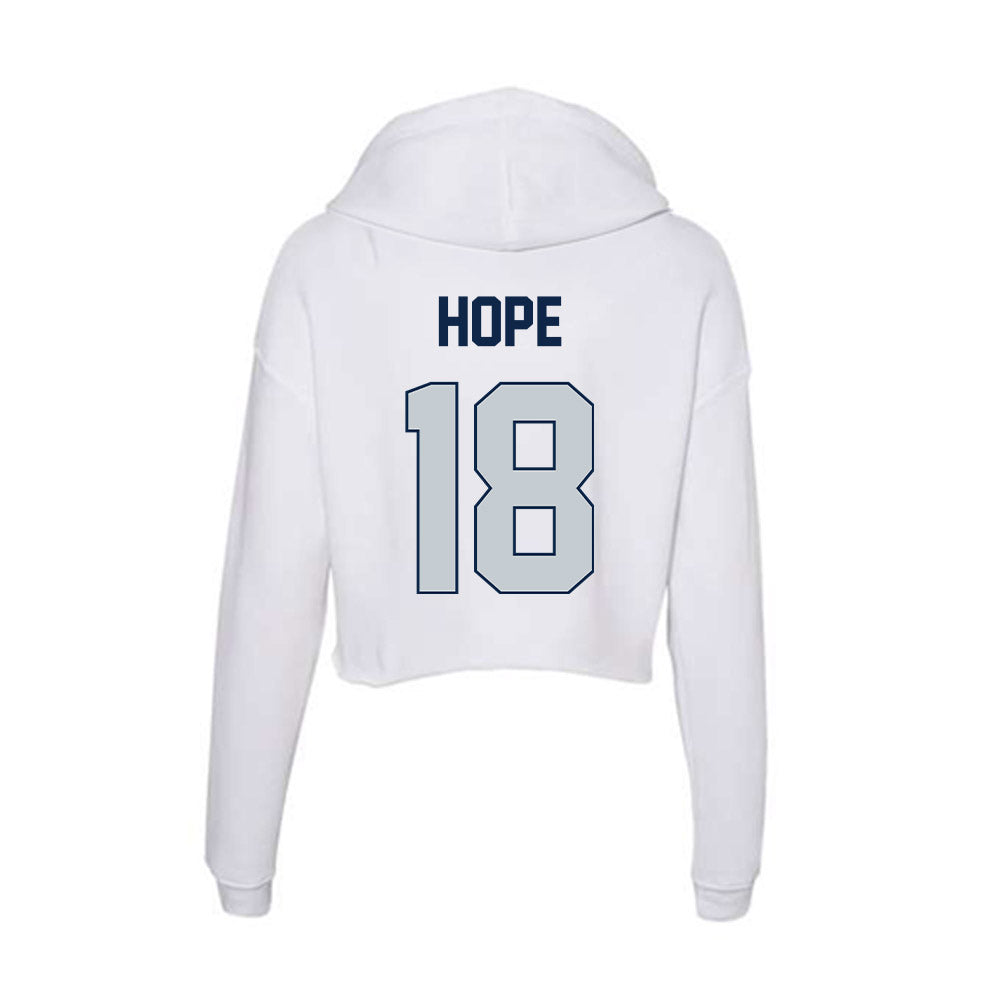 Samford - NCAA Football : Owen Hope - Women's Crop Fleece Hooded Sweatshirt-1