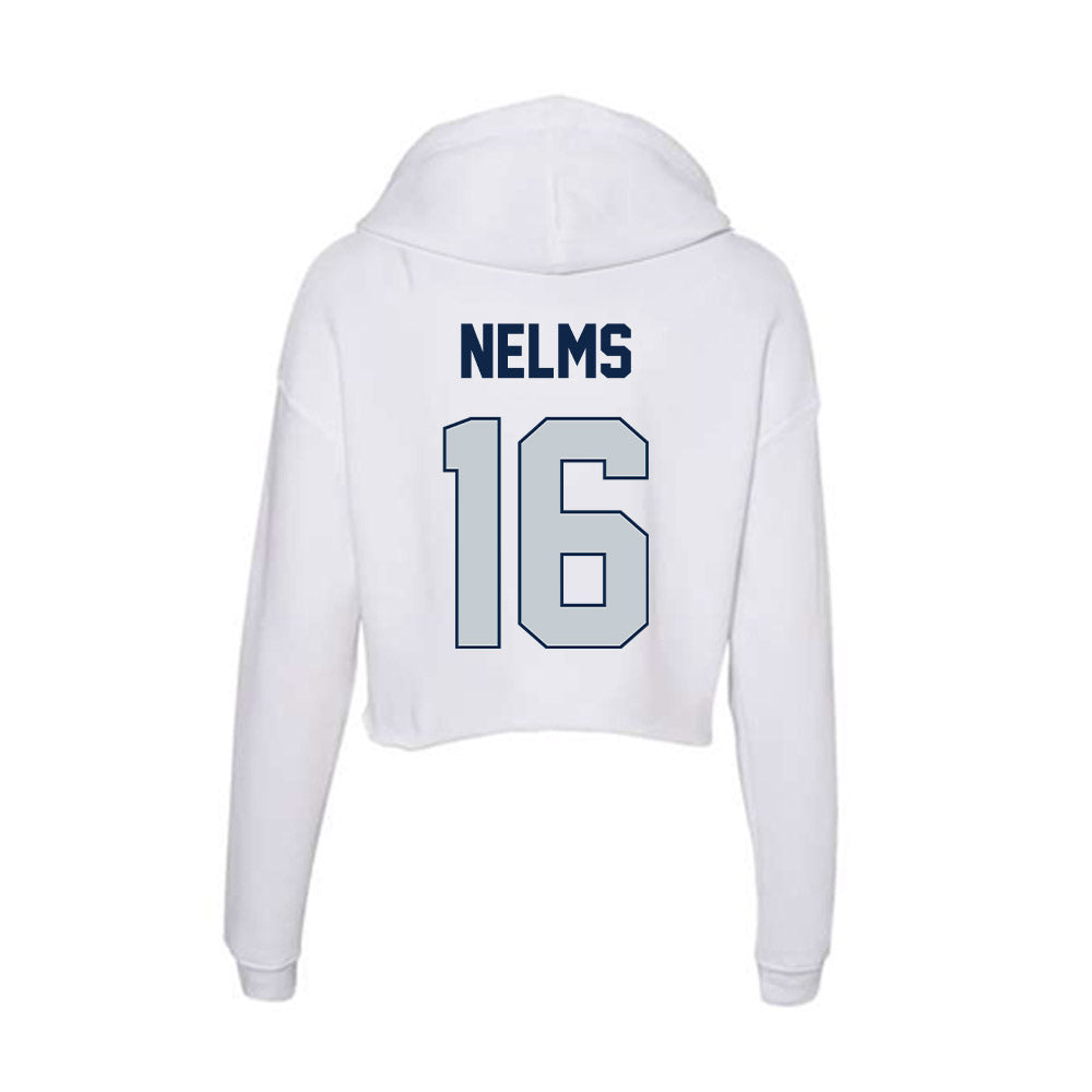 Samford - NCAA Baseball : Easton Nelms - Women's Crop Fleece Hoodie-1