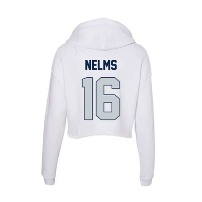 Samford - NCAA Baseball : Easton Nelms - Women's Crop Fleece Hoodie-1