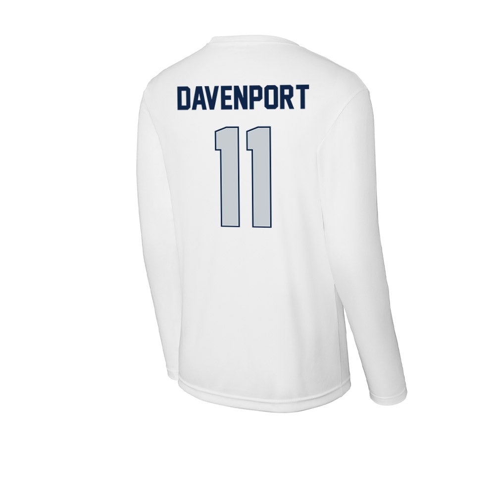 Samford - NCAA Men's Basketball : Cooper Davenport - Activewear Long Sleeve T-Shirt-1