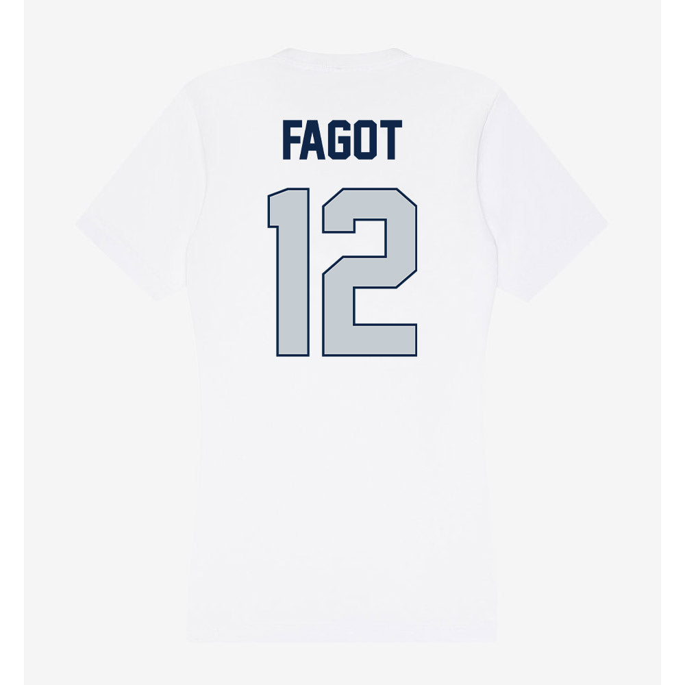 Samford - NCAA Baseball : Christopher Fagot - Women's V-Neck T-Shirt-1
