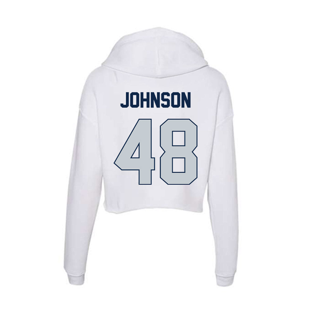 Samford - NCAA Football : Jacob Johnson - Women's Crop Fleece Hoodie-1